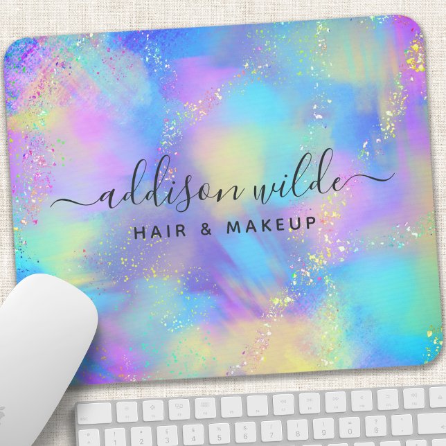 Mousepad Brilho Holográfico Opala Iridescente (Criador carregado)