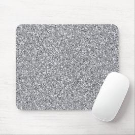 Mousepad Brilho Prateado Metálico