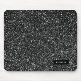 Mousepad Brilho preto e brilho branco e cintilação