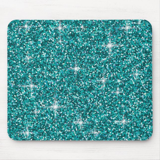 Mousepad Brilho teal iridescente (Frente)