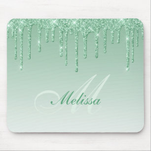 Mousepad brilho verde pingando