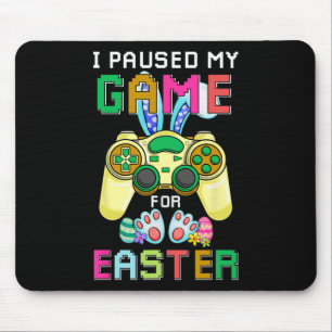 Mousepad Brincadeira Jogando Jogo Jogador Páscoa Boinas Cri