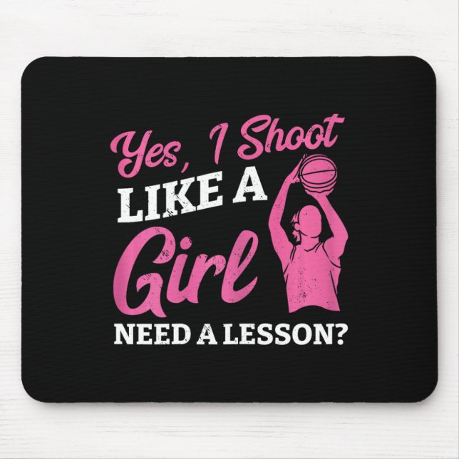 Mousepad Brincando Como Uma Menina Jogadora De Sketll (Frente)