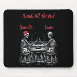 Mousepad Brinde dos Melhores Amigos Esqueleto