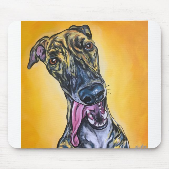 Mousepad Brindle Greyhound (Frente)