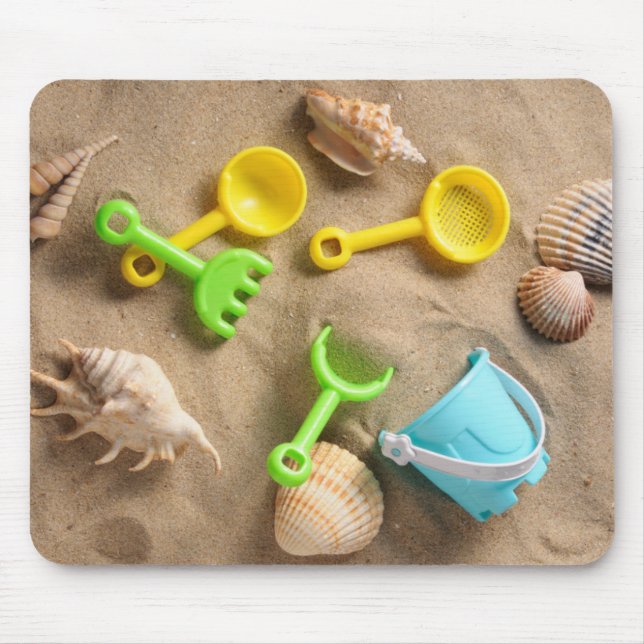 Mousepad Brinquedos da praia (Frente)