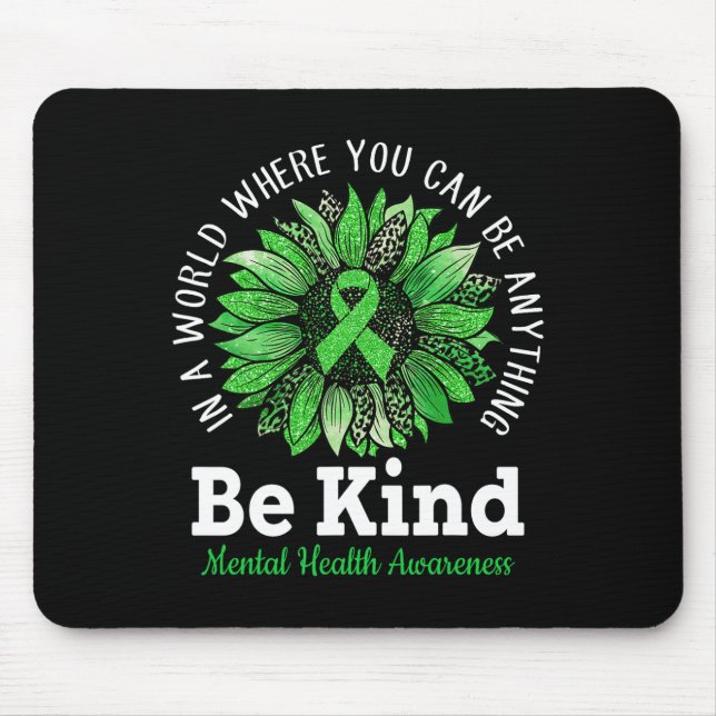 Mousepad Brisa Verde Brisa Sunflower Mental Health Awarenes (Frente)