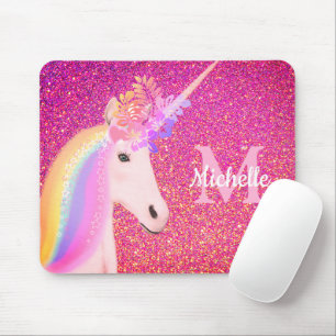 Mousepad Brit Unicorn Cor-de-Rosa Brilhante - Sparkle Perso