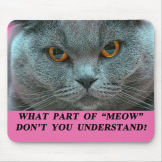 Mousepad britânico azul de Shorthair