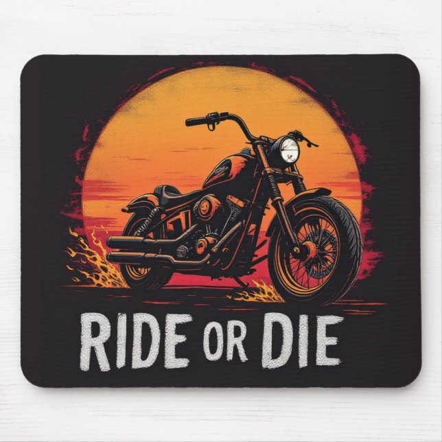 Mousepad Brite-T Motorcycle Ride or Die 0019613 (Frente)