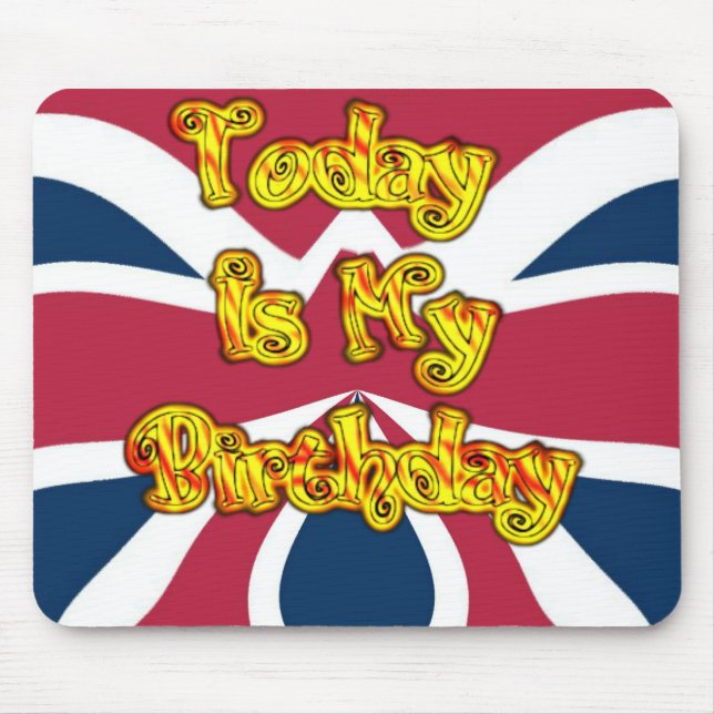 Mousepad British Birthday dá Impressão de arte (Frente)
