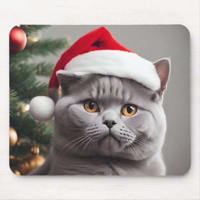 Mousepad British Shorthair Christmas (Frente)