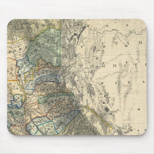 Mousepad Britton e o Mapa da Califórnia de Rey (Frente)