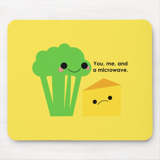 Mousepad Brócolis e Queijo (Frente)