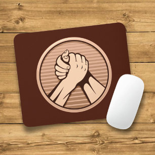 Mousepad Bronze da luta de Braço