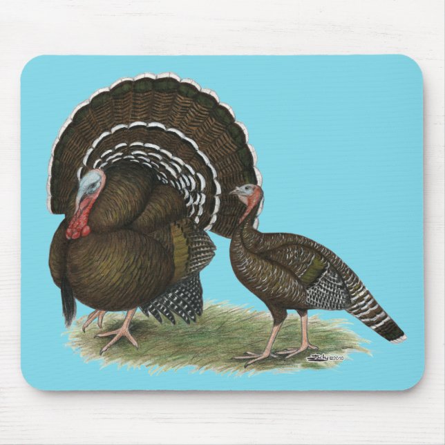 Mousepad Bronze padrão da Turquia (Frente)