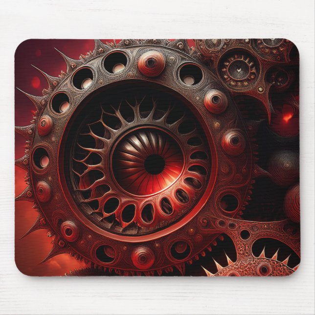 Mousepad Bronze Steampunk Mandelbrot Fractal (Frente)