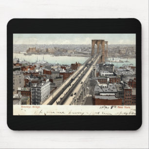Mousepad Brooklyn Bridge NY 1907 Vintage
