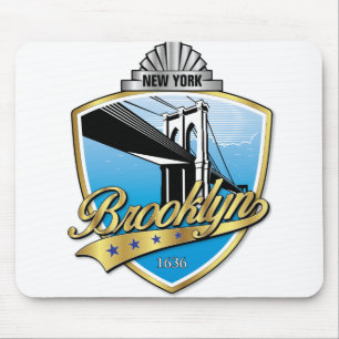 Mousepad Brooklyn Design Dourado