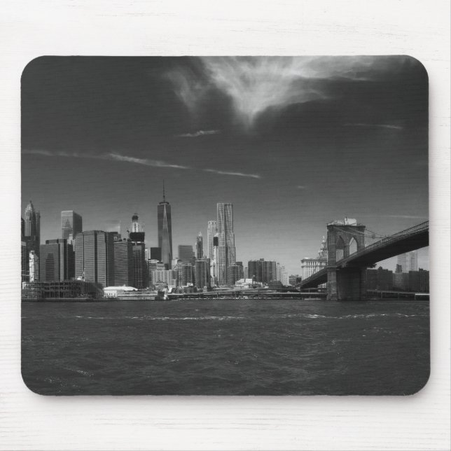 Mousepad Brooklyn Preto Panorâmico (Frente)