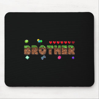 Mousepad Brother Of The Birthday Boy Pixel Game Matching Fa