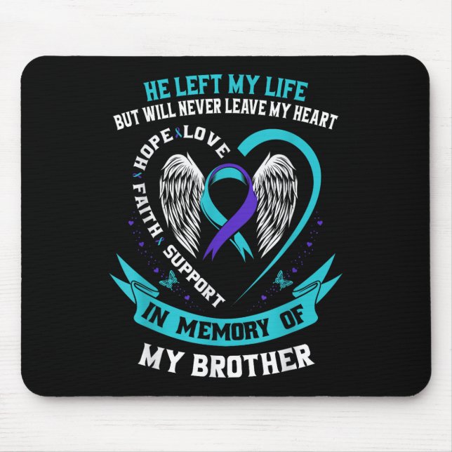 Mousepad Brother Suicida Awariness (Frente)