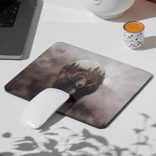 Mousepad Brown Bear Cabin Mountain Lodge