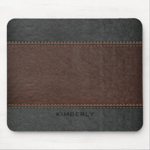 Mousepad Brown masculino e couro preto