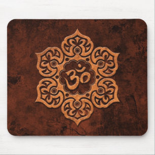 Mousepad Brown OM floral de pedra