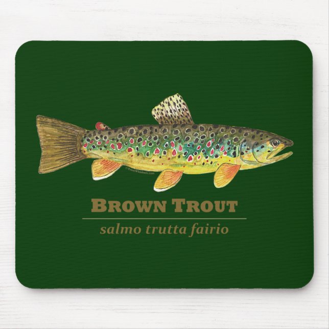 Mousepad Brown Trout Ichthyology Latino (Frente)