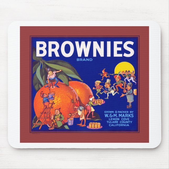 Mousepad Brownies Marca das Laranjas da Califórnia (Frente)
