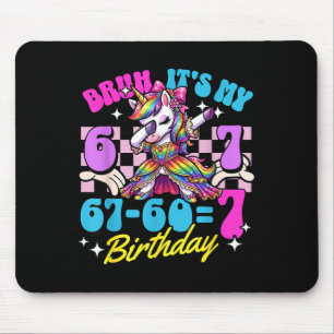 Mousepad Bruh 67-607 7º Aniversário Unicórnio Menina Dabbin
