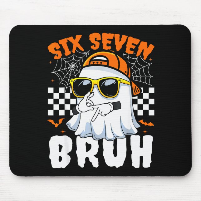 Mousepad Bruh 67 Dia das Bruxas Engraçado Seis Sete Meme Br (Frente)