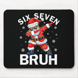 Mousepad Bruh 67 Seis Sete Papai Noel Dabbing Natal Meme Me