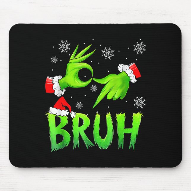 Mousepad Bruh 67 Six Seven 6 7 Meme Christmas Funny Gen Alp (Frente)
