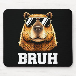 Mousepad Bruh capivara meme engraçado capivara energia tran