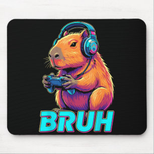 Mousepad Bruh Capivara Vídeos Engraçados Jogos Capivaras