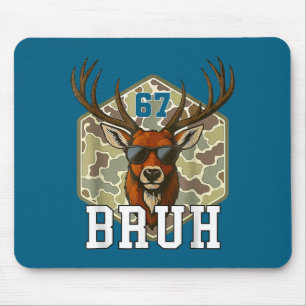 Mousepad Bruh Deer 67 Camisa Juvenil Função Caça Camuflagem