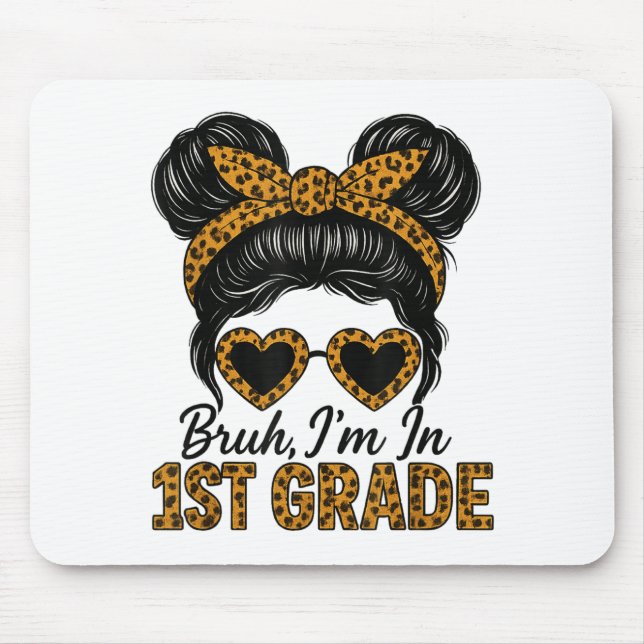 Mousepad Bruh Im Em 1rua De Cabelo Maluco Leopardo T (Frente)