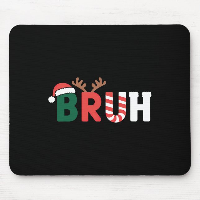 Mousepad Bruh Meme Christmas (Frente)