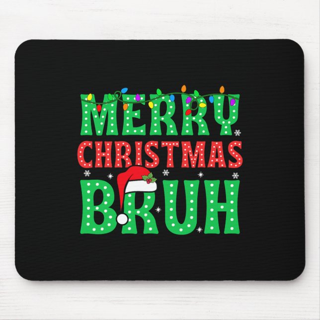 Mousepad Bruh Meme Engraçado Dizendo Bro Saudando Adolescen (Frente)