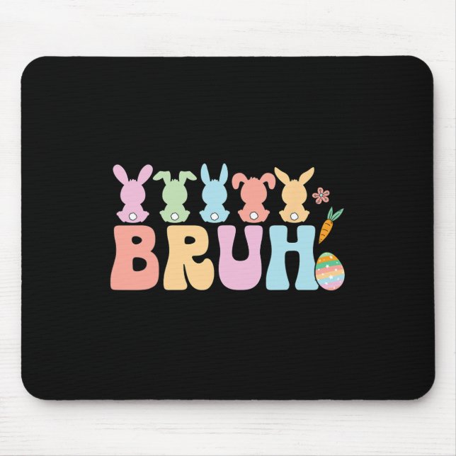 Mousepad Bruh Meme Engraçado Dizendo Bro Saudando Jovens Me (Frente)