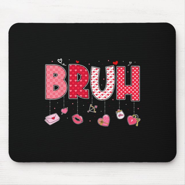 Mousepad Bruh Meme Funny Saying Bro Greeting Teens Boys Val (Frente)