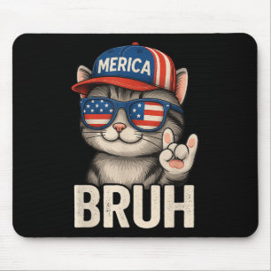 Mousepad Bruh Quarto Quarto De Julho, Gato Americano Fofo P