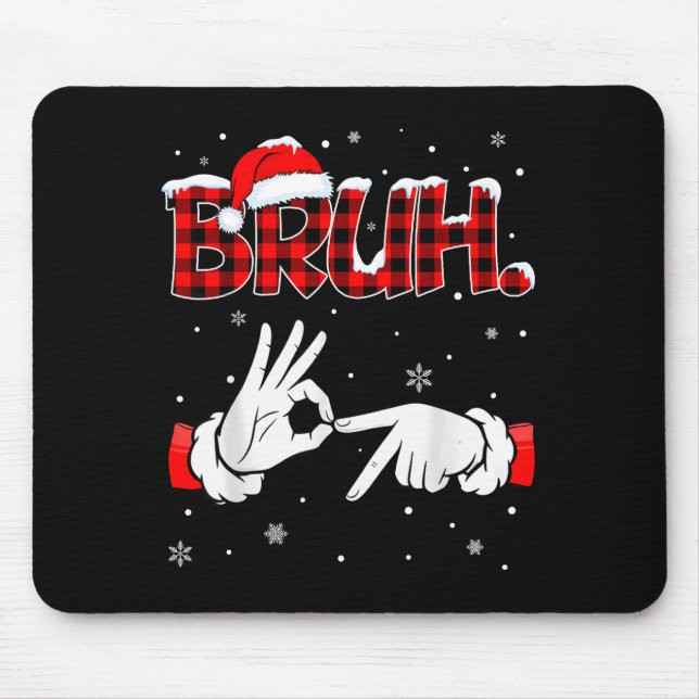 Mousepad Bruh Six Seven 6 7 Meme Gen Alpha Slang 6 7 Hands  (Frente)