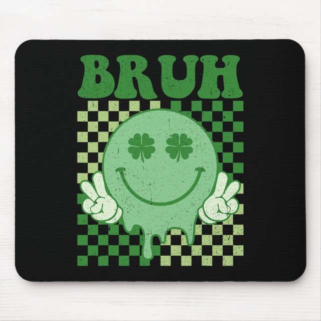 Mousepad Bruh Smile Face Groovy Rua. (Frente)