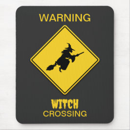 Mousepad Bruxa Adverte Halloween