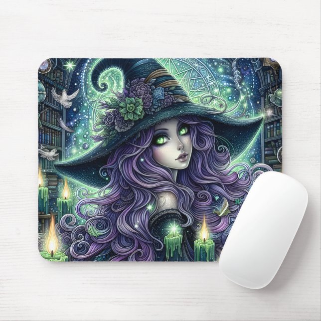 Mousepad Bruxa Celestial Mística (Com mouse)
