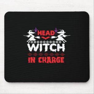 Mousepad Bruxa Chefe Halloween no Comando Aniversário