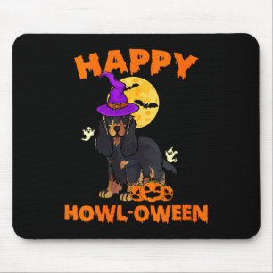 Mousepad Bruxa de Cachorro Cocker Spaniel Preto e Marrom Fe